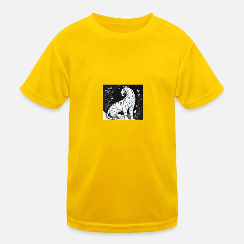 weißer Tiger Kinder Funktions-T-Shirt