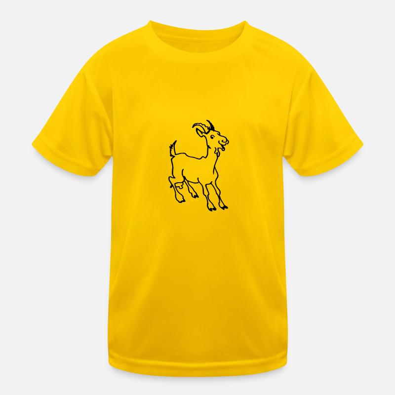 Ziege Kinder Funktions-T-Shirt