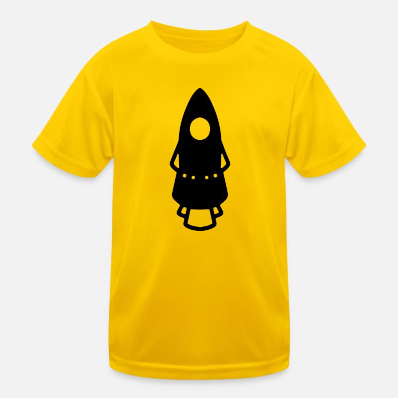 Rakete Rocket fusée Kinder Funktions-T-Shirt