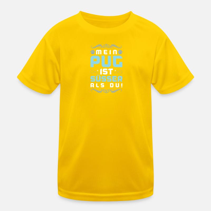 pug mops hund spruch Kinder Funktions-T-Shirt