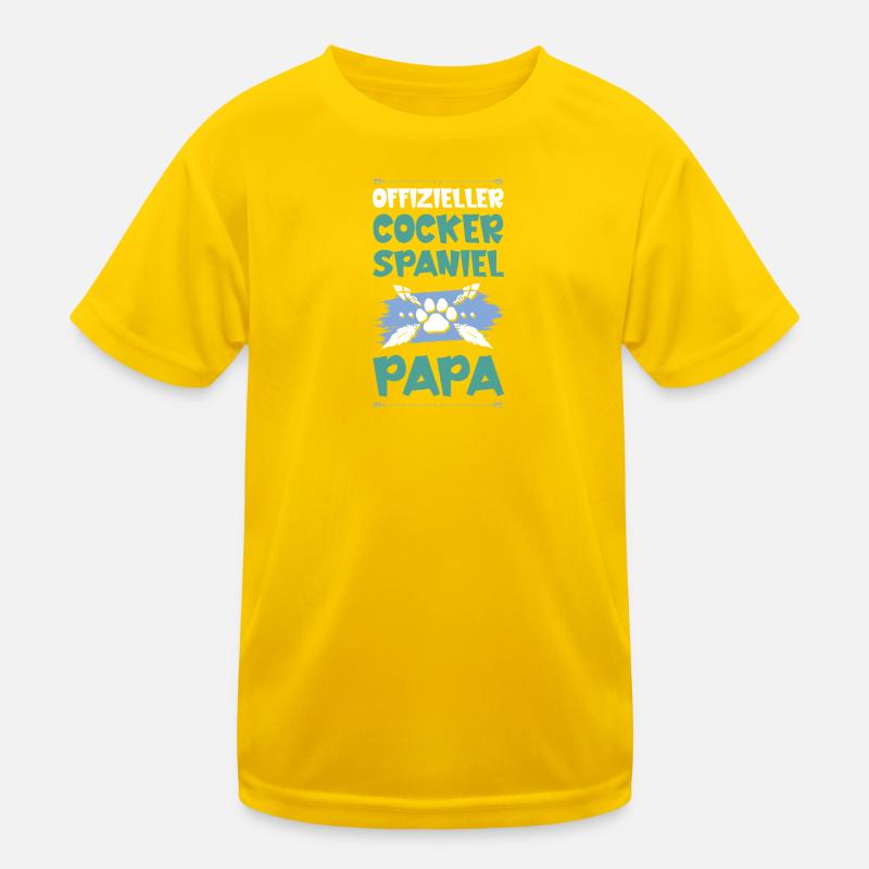 cocker spaniel hunde papa Kinder Funktions-T-Shirt