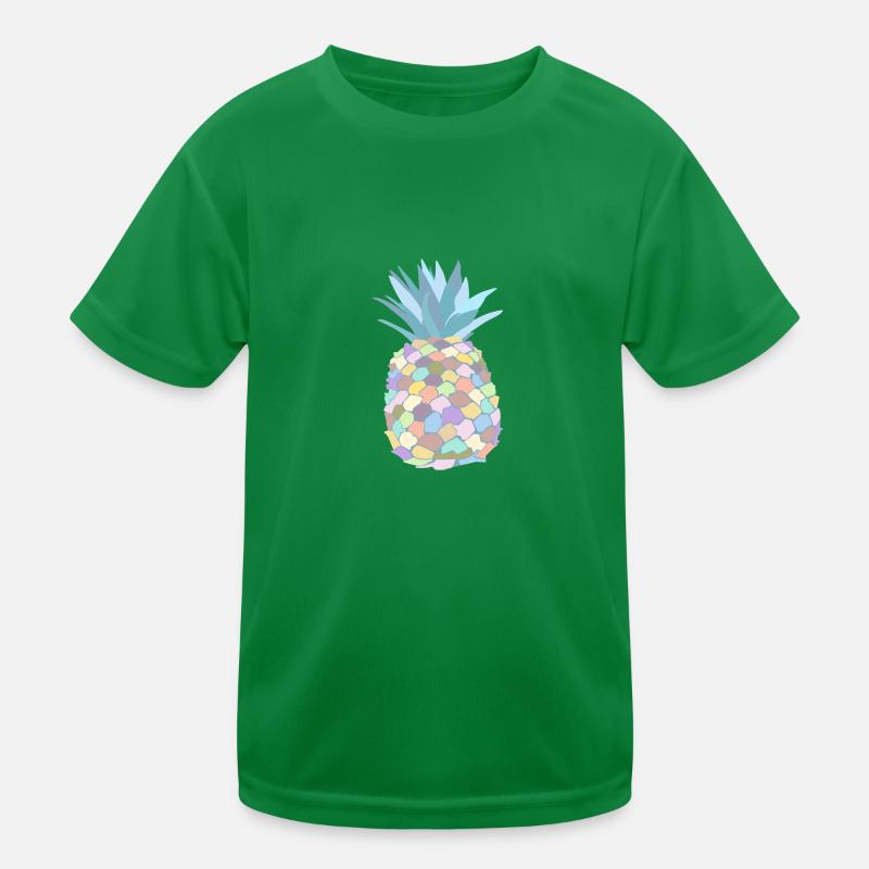 Pastel-coloured pineapple Kids Functional T-Shirt