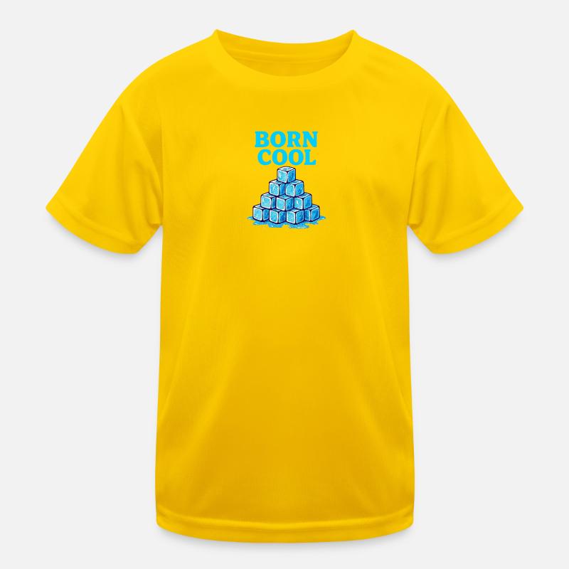 Eisblock Pyramide Blau Kinder Funktions-T-Shirt