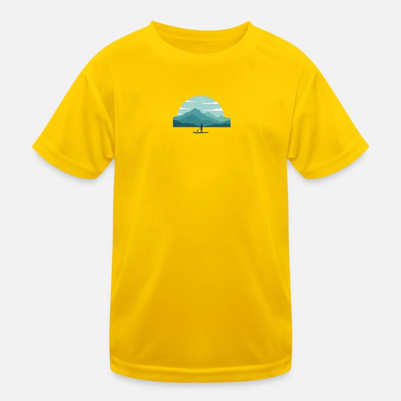 Paddleboard Aube sur les sommets T-shirt sport Enfant