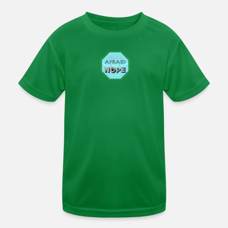 Nope-Design Kinder Funktions-T-Shirt