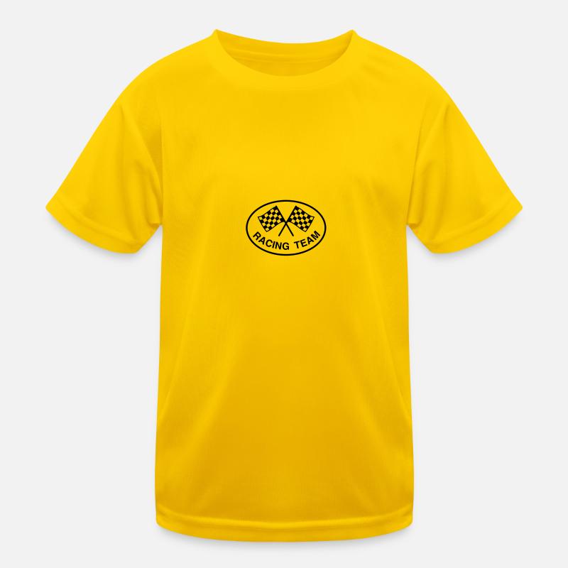 Racing Team, einfarbig Kinder Funktions-T-Shirt