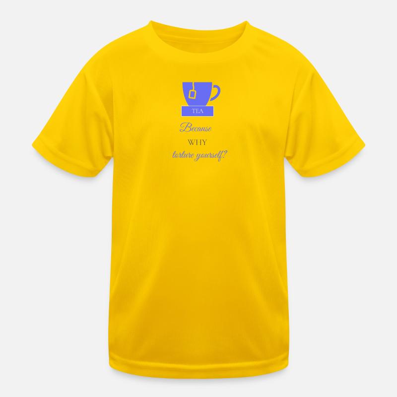 TEA-RIFFIC (Violet + Grey) Kids Functional T-Shirt