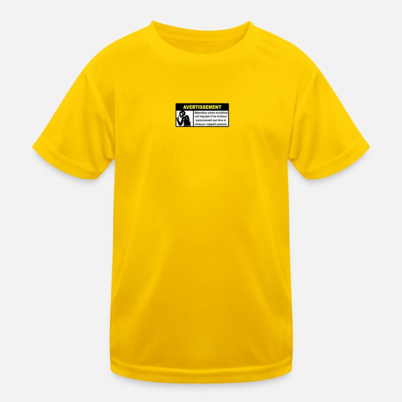 Powerful Warning Kids Functional T-Shirt