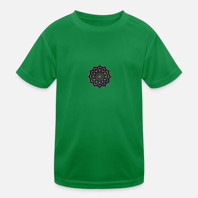 Mandala. Bunt. Regenbogenfarben. Kinder Funktions-T-Shirt