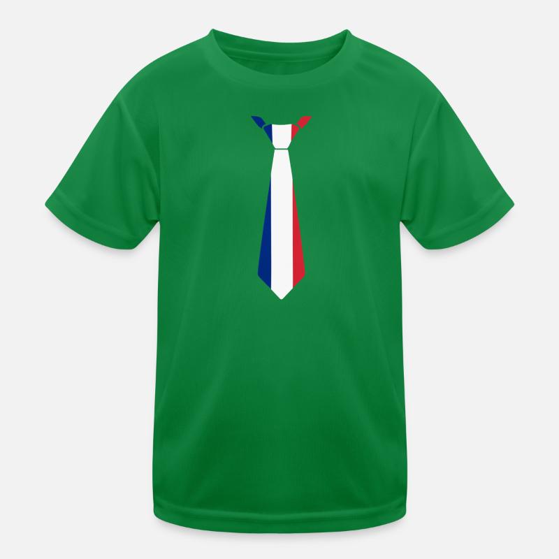 Cravate France – Conception du drapeau T-shirt sport Enfant