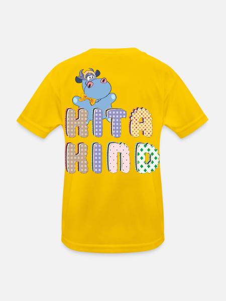 Kita Kind - Kids Functional T-Shirt - egg yellow - Back