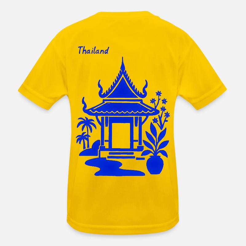 Blue Thai Pavilion Kids Functional T-Shirt