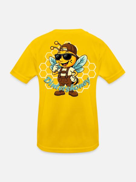 Dintershoney - Kinder Funktions-T-Shirt - Eigelb