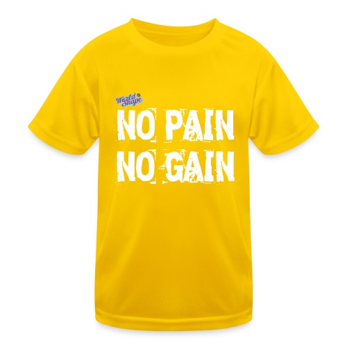 No Pain - No Gain - Funktions-T-shirt barn