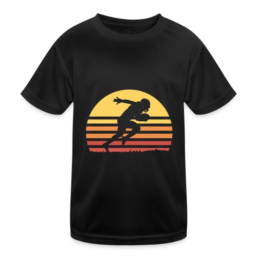 Football Sunset - Kinder Funktions-T-Shirt