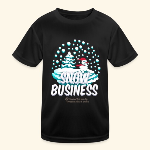Schneemann Snow Business - Kinder Funktions-T-Shirt