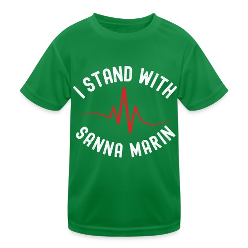 Minä tuen Sanna Marinia - Lasten tekninen t-paita