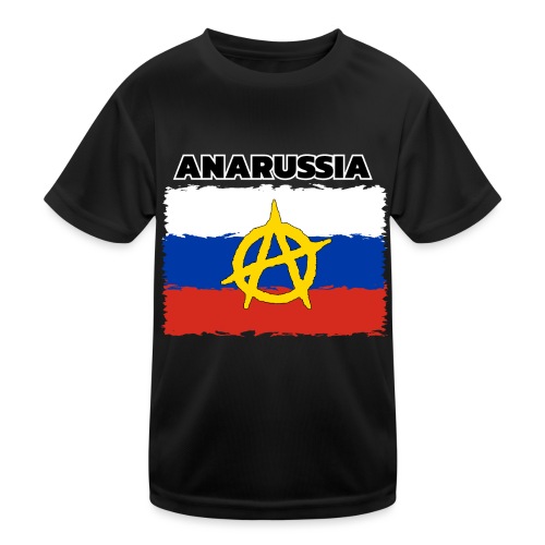 Anarussia Russia Flag Anarchy - Kinder Funktions-T-Shirt