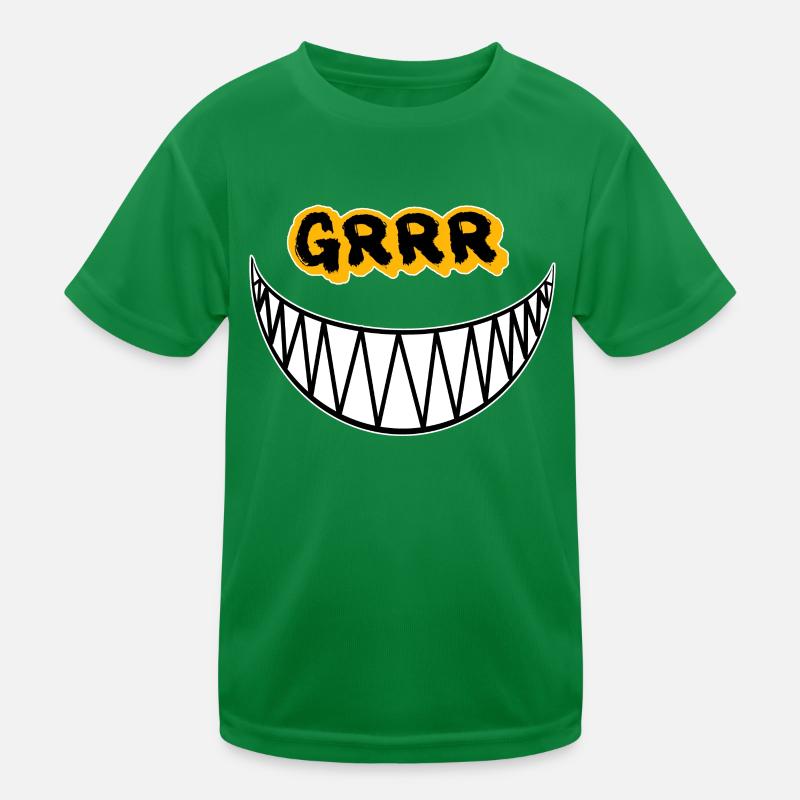 Grrr Cute but Psycho Cat Kids Functional T-Shirt