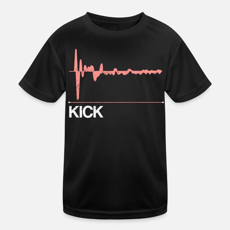 Kick Drum Synthesizer Funktionsshirt til børn