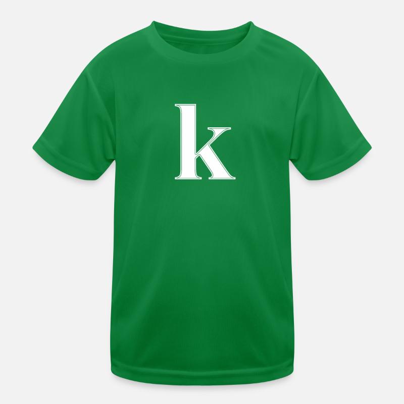 Lettre K Lettre abc Alphabet Nom Idée de cadeau T-shirt sport Enfant