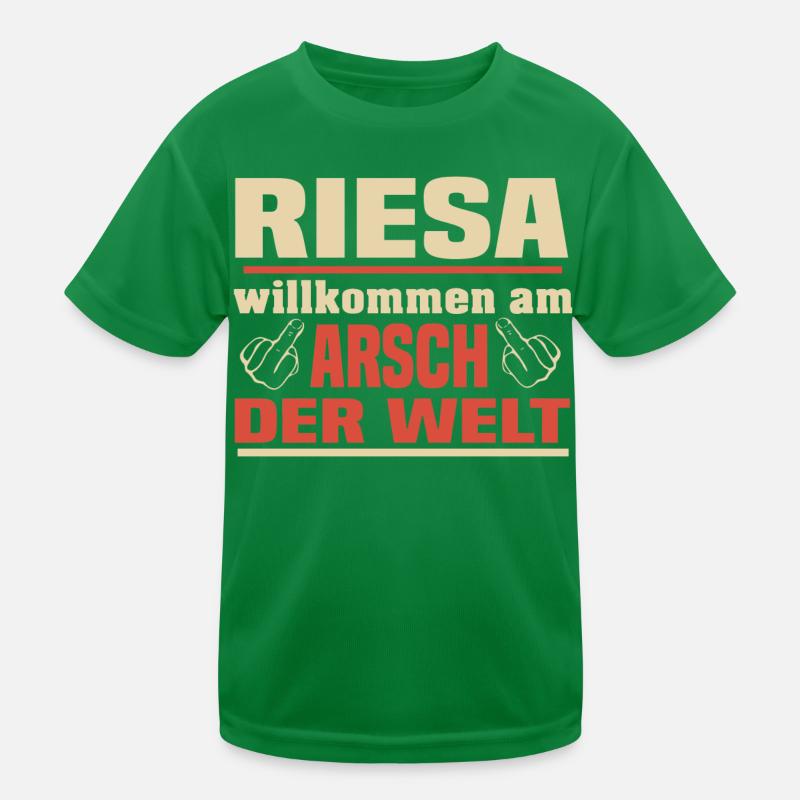Arsch der Welt Riesa Kinder Funktions-T-Shirt
