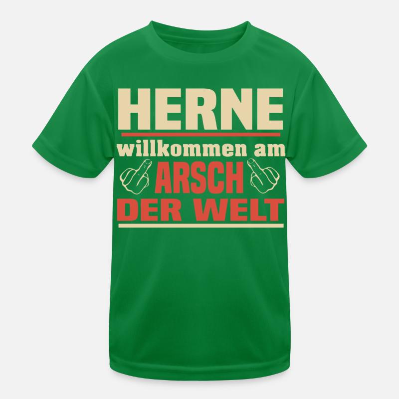 Herne Willkommen am Arsch der Welt Kinder Funktions-T-Shirt