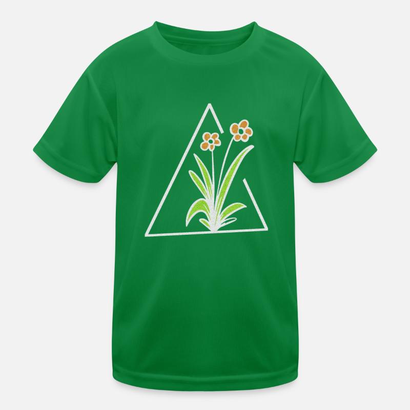 flower triangle Kids Functional T-Shirt