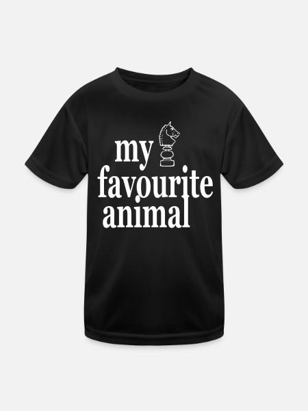 my favourite animal - Kids Functional T-Shirt - black - Front