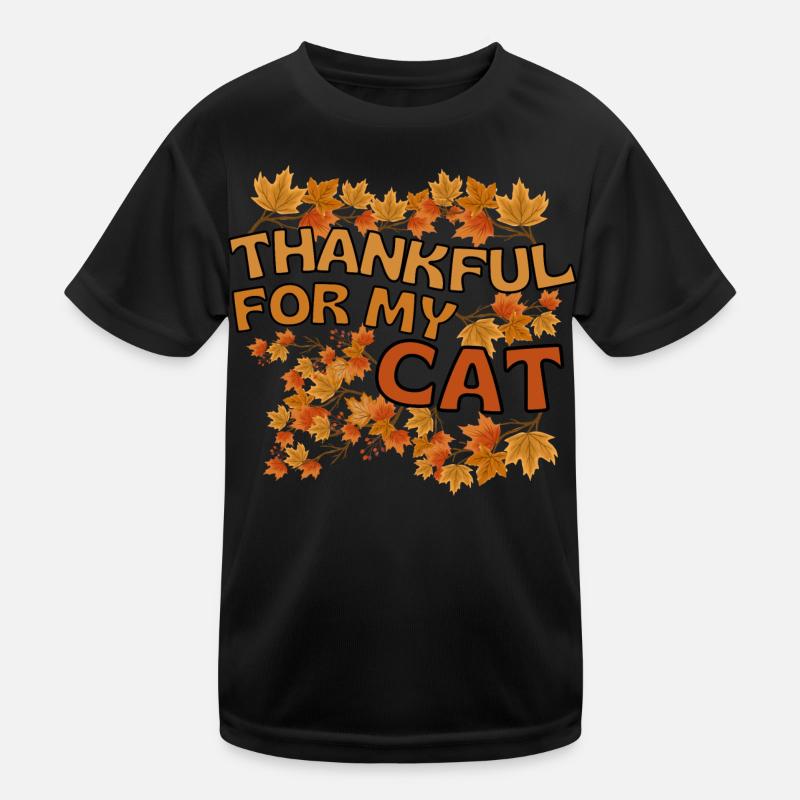 Merci pour mes feuilles d’automne de chat chat T-shirt sport Enfant
