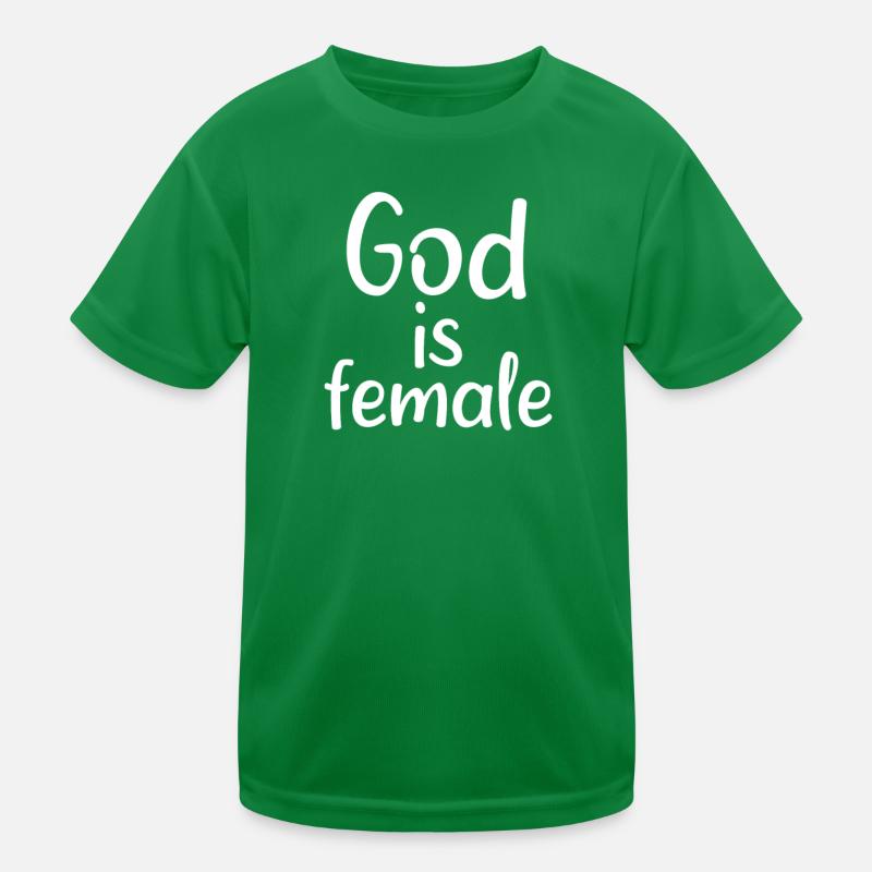 god is female Kids Functional T-Shirt