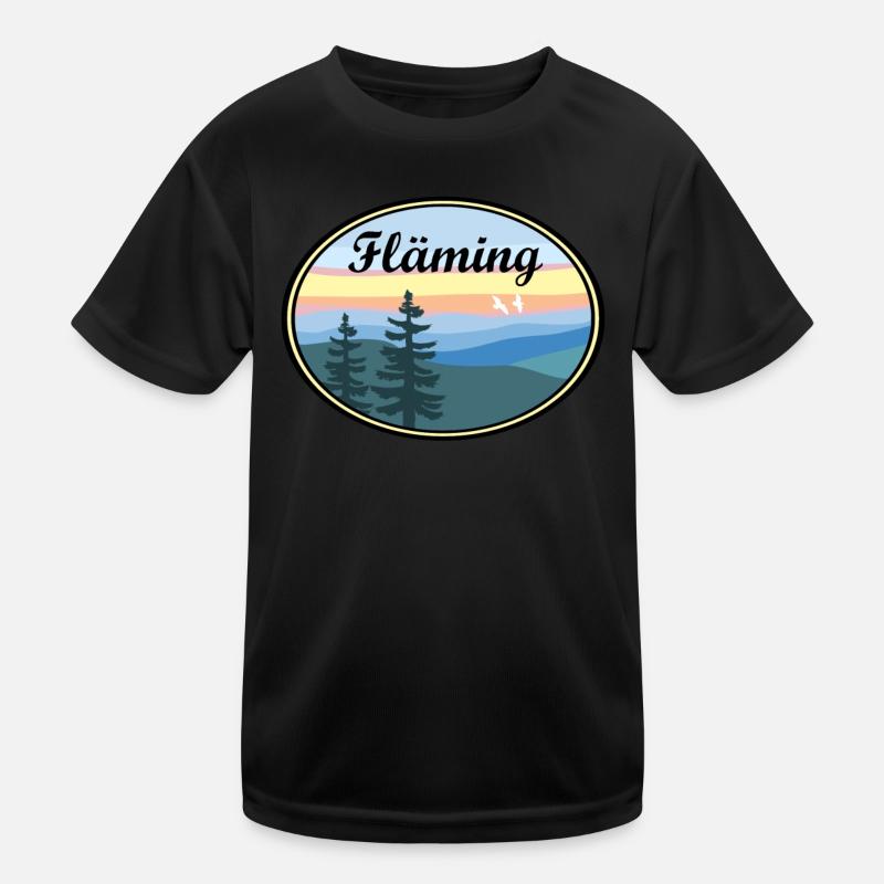 Fläming Landschaft Kinder Funktions-T-Shirt