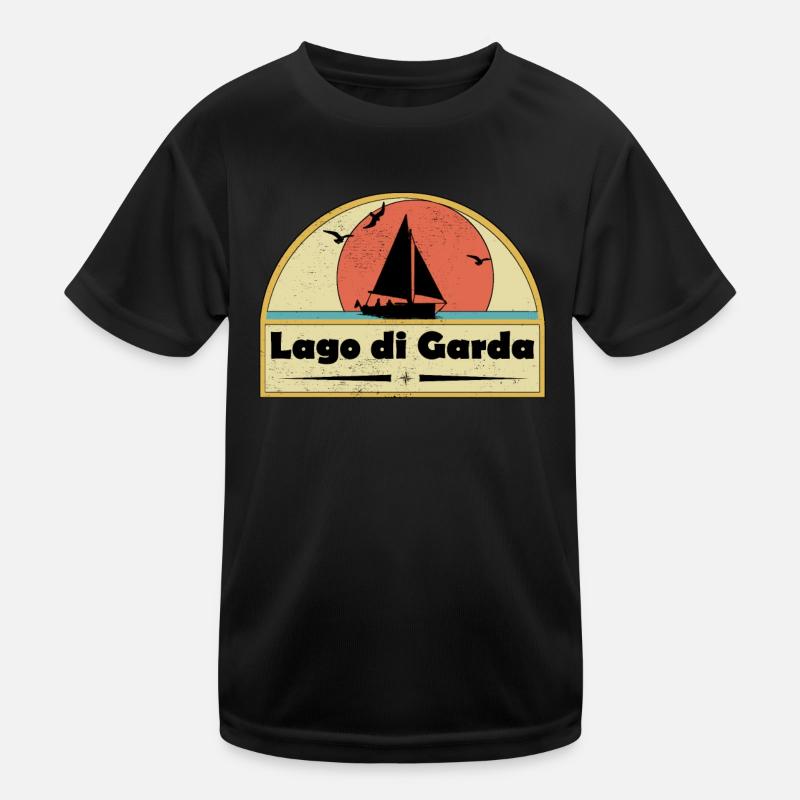 Lago di Garda Kinder Funktions-T-Shirt