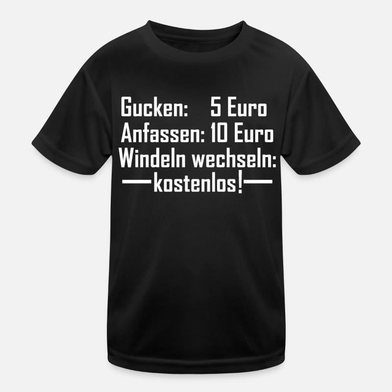 windeln wechseln kostenlos Spruch für Mamas Kinder Funktions-T-Shirt