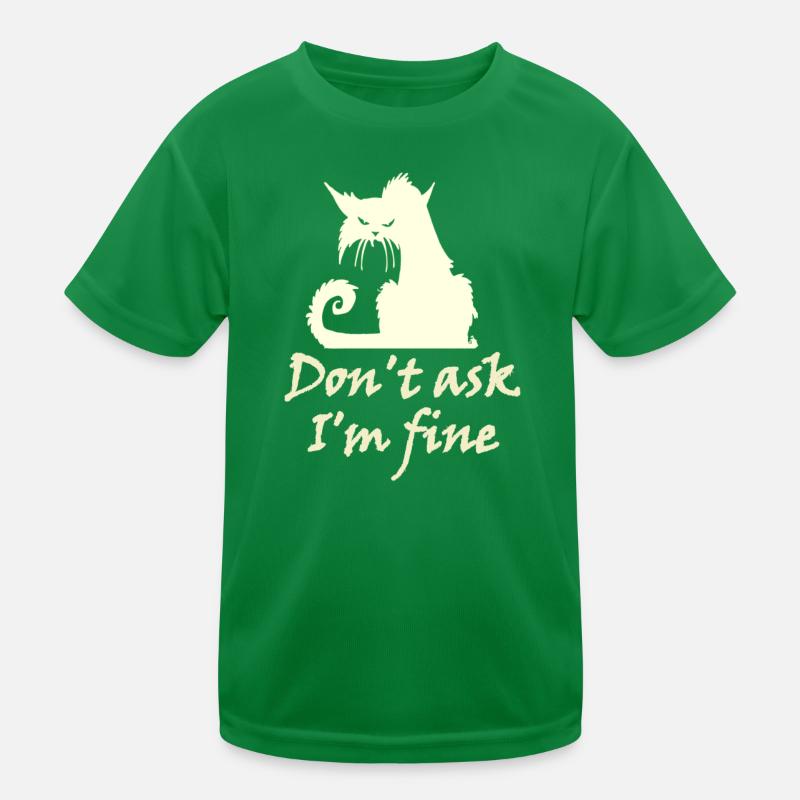 don t ask Katze Kinder Funktions-T-Shirt