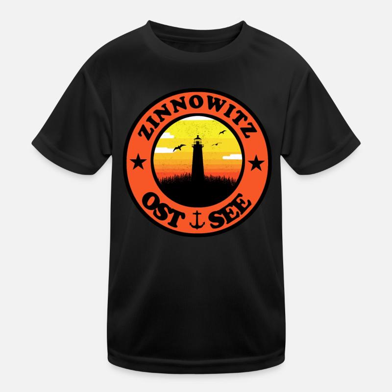 Leuchtturm Ostsee Zinnowitz Kinder Funktions-T-Shirt