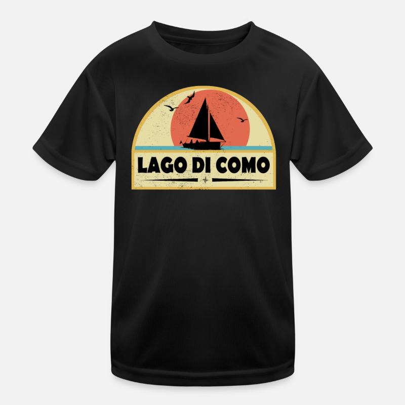 Lago di Como Kinder Funktions-T-Shirt