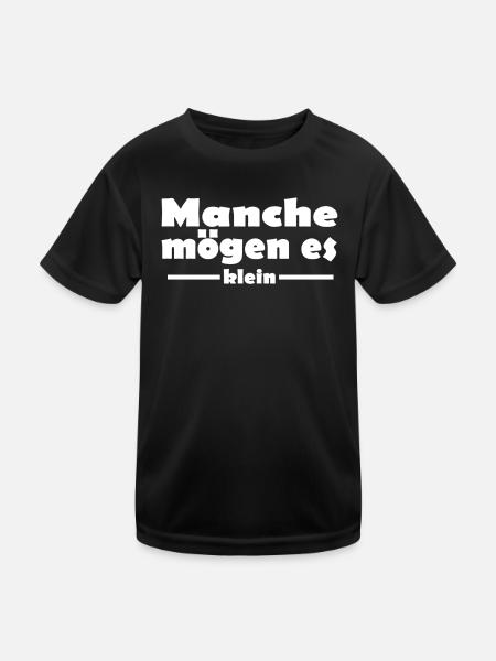 manche mögen es klein Diorama - Kinder Funktions-T-Shirt - Schwarz - Vorne