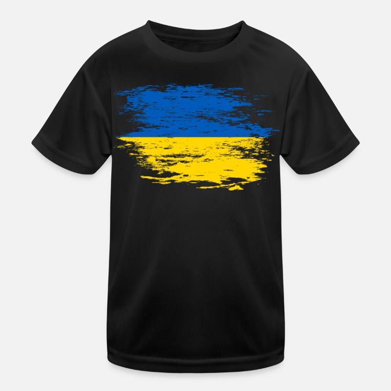 Drapeau ukrainien utilisé T-shirt sport Enfant