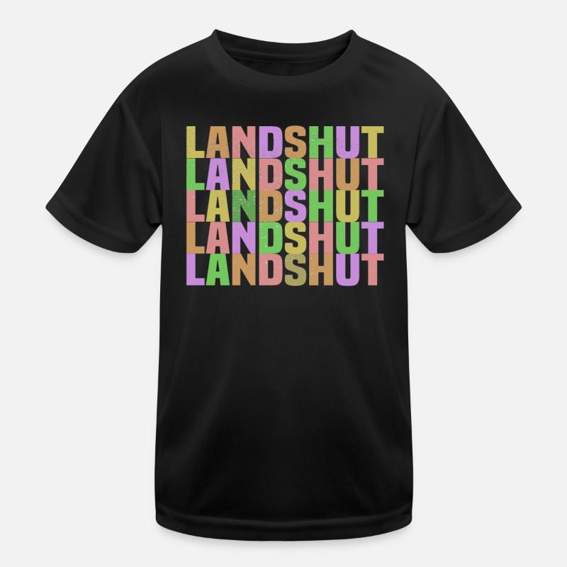 Landshut bunt Kinder Funktions-T-Shirt