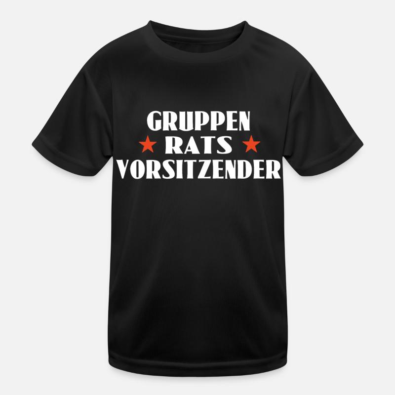 Gruppenratsvorsitzender Kinder Funktions-T-Shirt