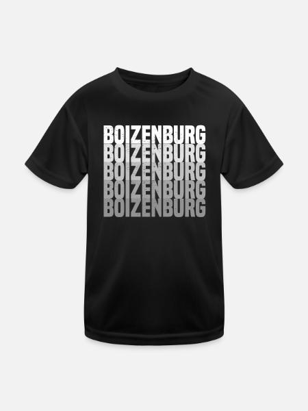 Boizenburg - Kinder Funktions-T-Shirt - Schwarz - Vorne