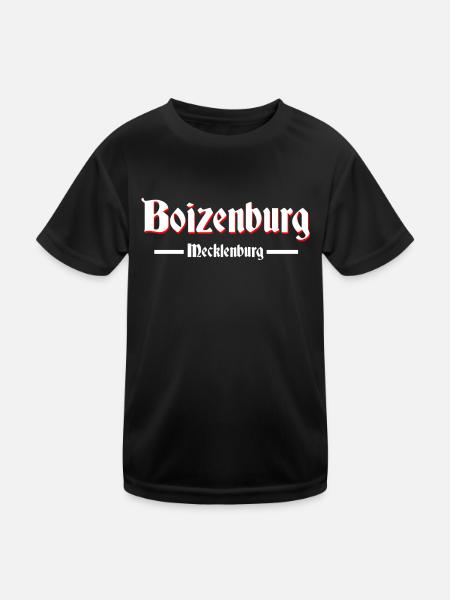 Boizenburg - Kinder Funktions-T-Shirt - Schwarz - Vorne
