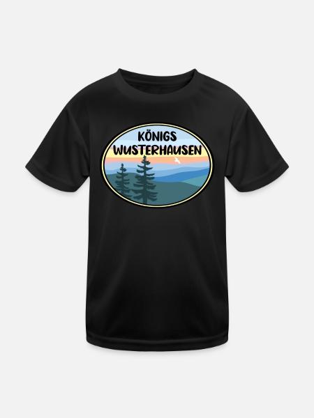 Königs wusterhausen - Kinder Funktions-T-Shirt - Schwarz - Vorne