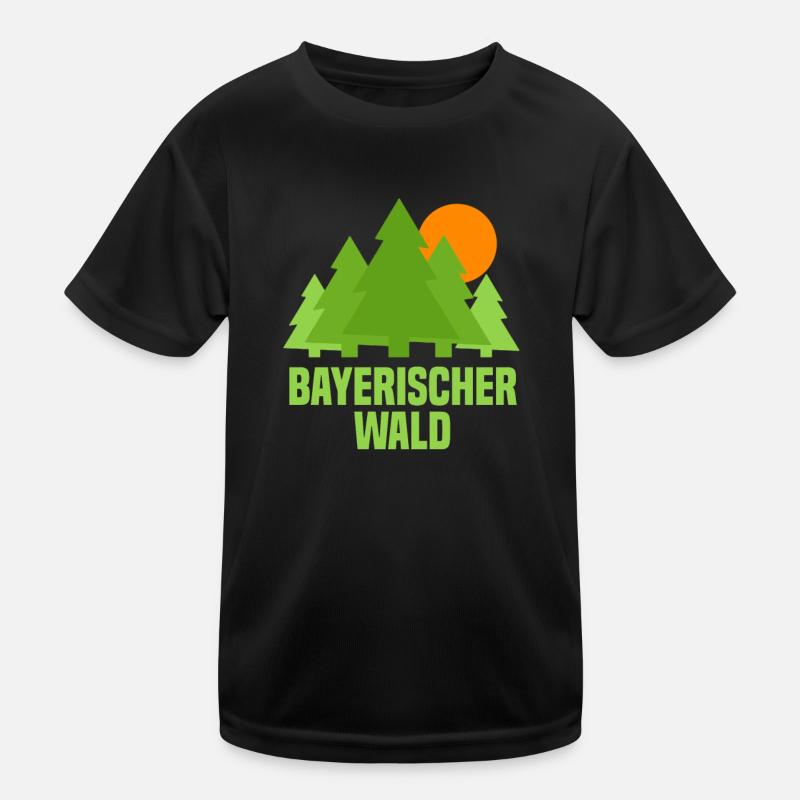 Bayrischer Wald Kinder Funktions-T-Shirt