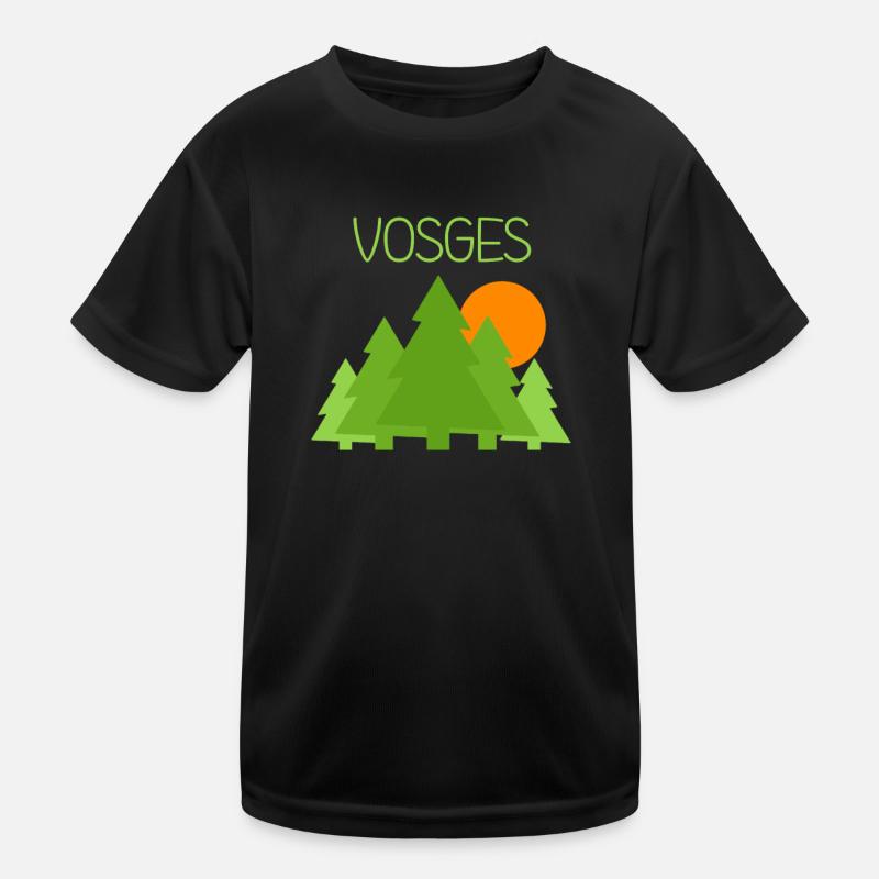 Vosges - Kinder Funktions-T-Shirt - Schwarz
