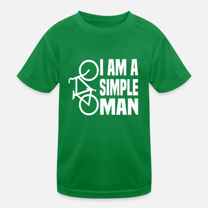 simple man fahrrad Kinder Funktions-T-Shirt