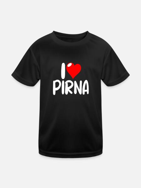 Pirna - Kinder Funktions-T-Shirt - Schwarz - Vorne