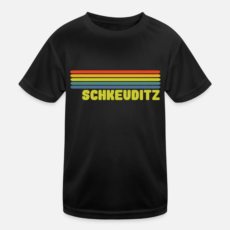 Schkeuditz - Kinder Funktions-T-Shirt - Schwarz