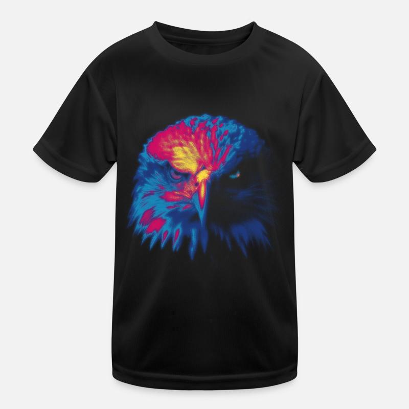 Colored eagle Kids Functional T-Shirt